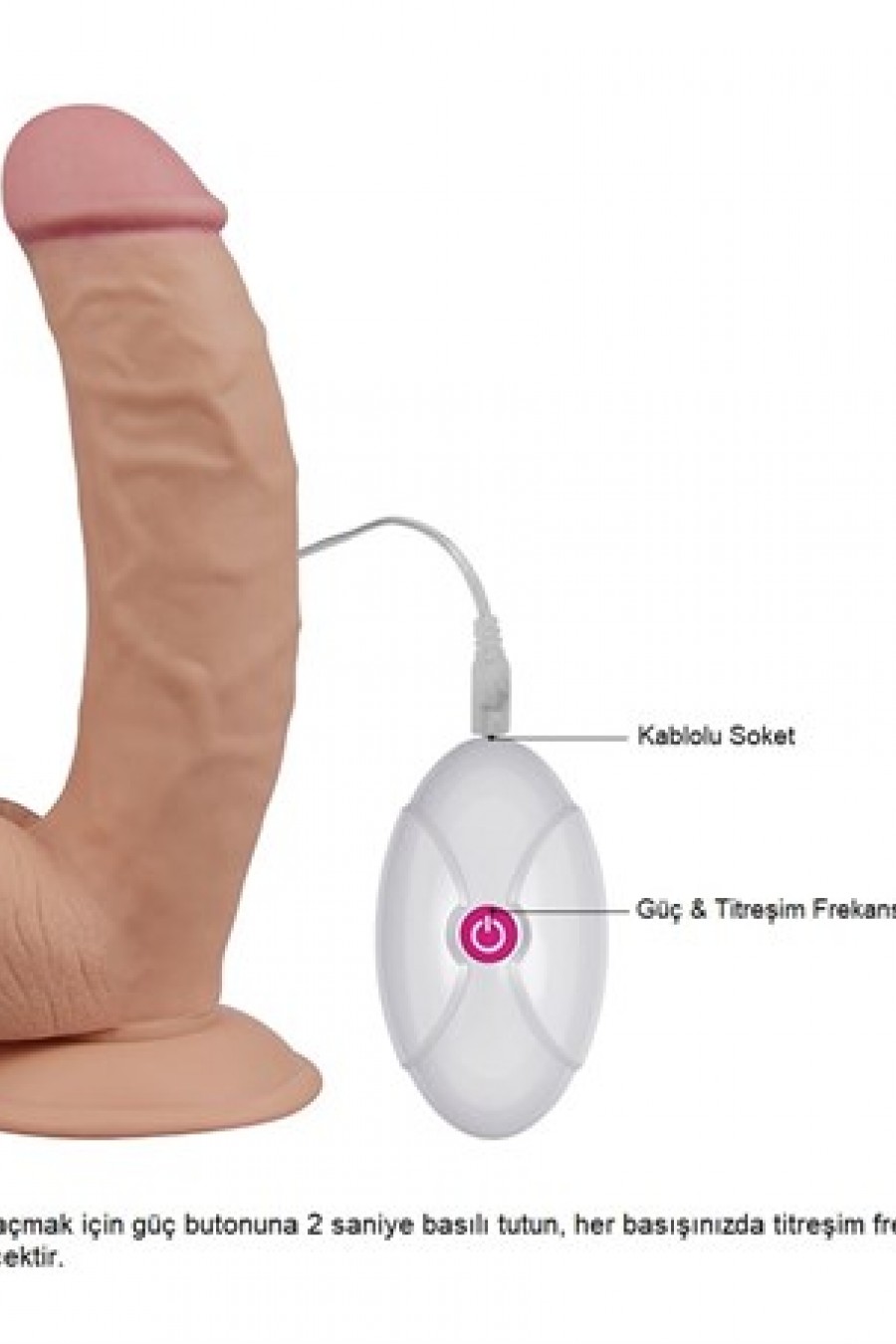 LOVETOY UR3 Yeni Nesil Titreşimli 20 cm Realistik Vibratör Dildo