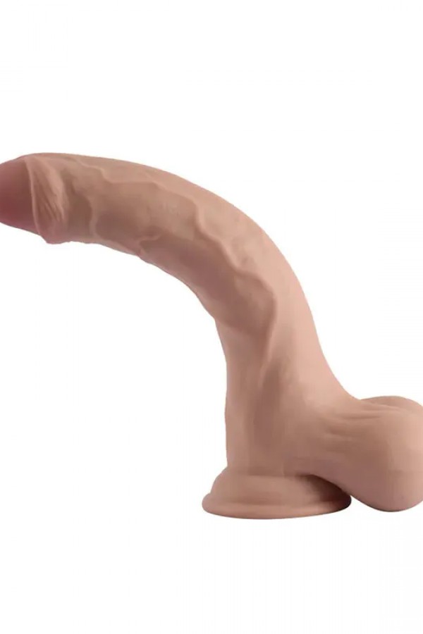 10 Dual Layer Oynar Derili Gerçekçi Penis 25 cm