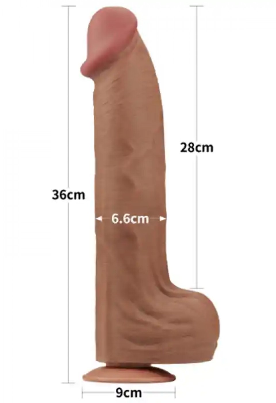 14'' Dual Layer Çift Katmanlı Dev Dildo 36 cm