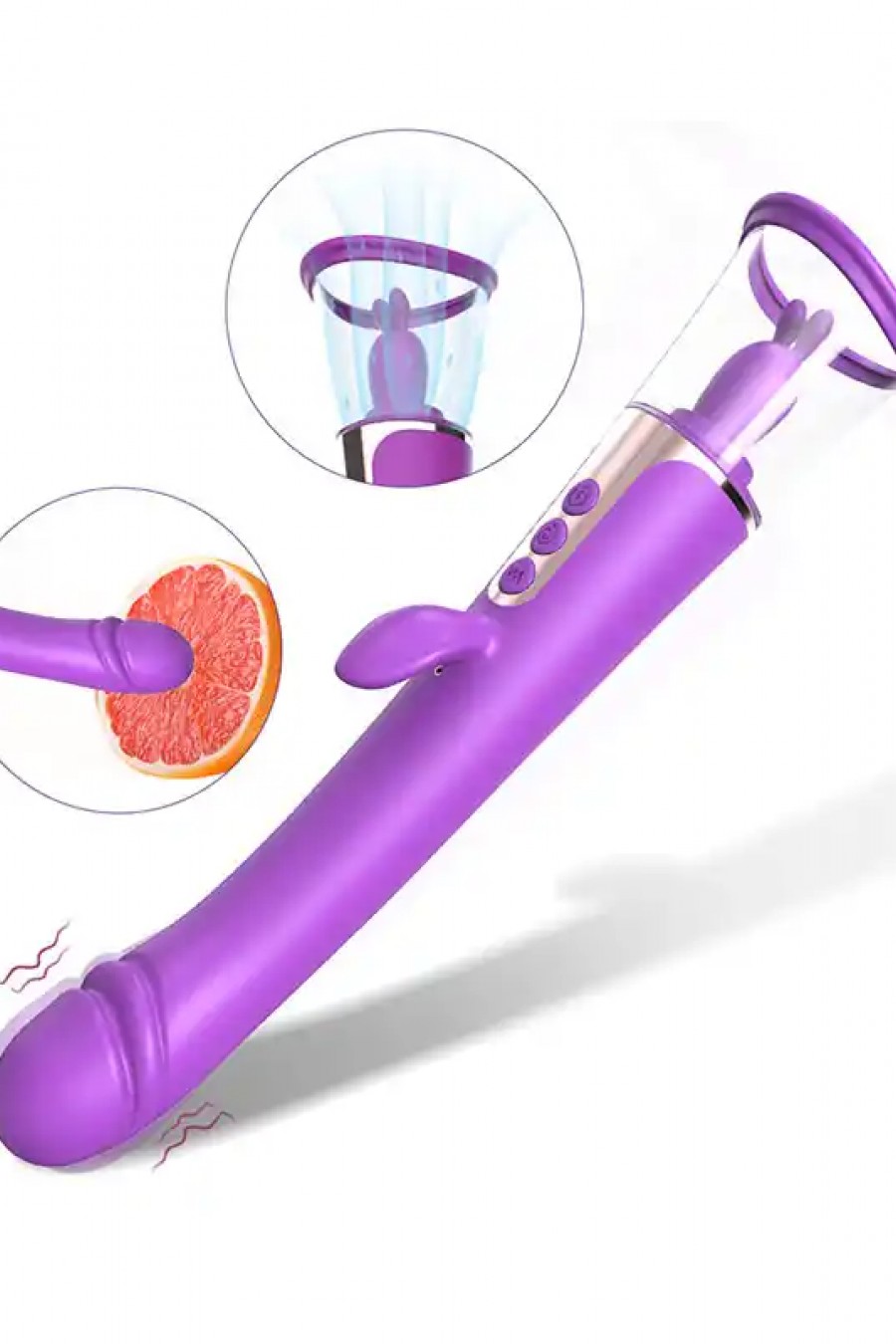 3 İşlevli Çift Taraflı Vibratör