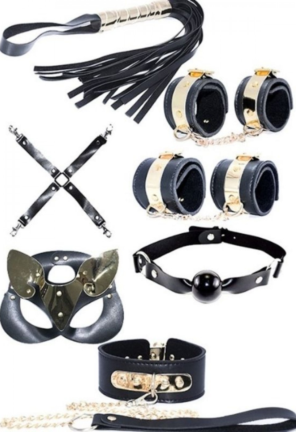 6 Parça Fetiş Set Gold