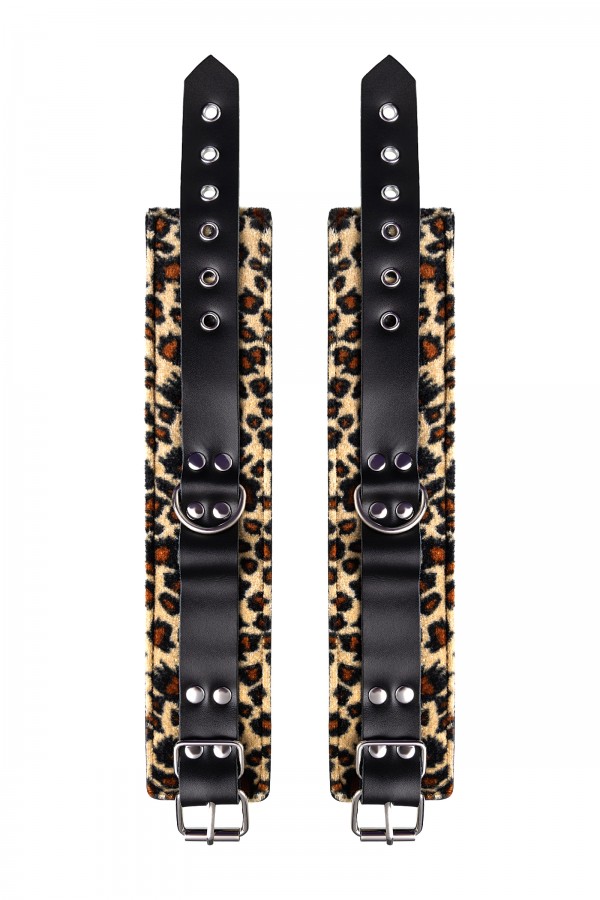 Anonymo BDSM Ayak Kelepçe #0152, PU deri, baskılı, 27 cm