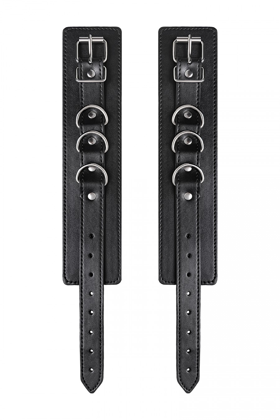 Anonymo BDSM Ayak Kelepçe #0153, PU deri, siyah, 26,5 cm