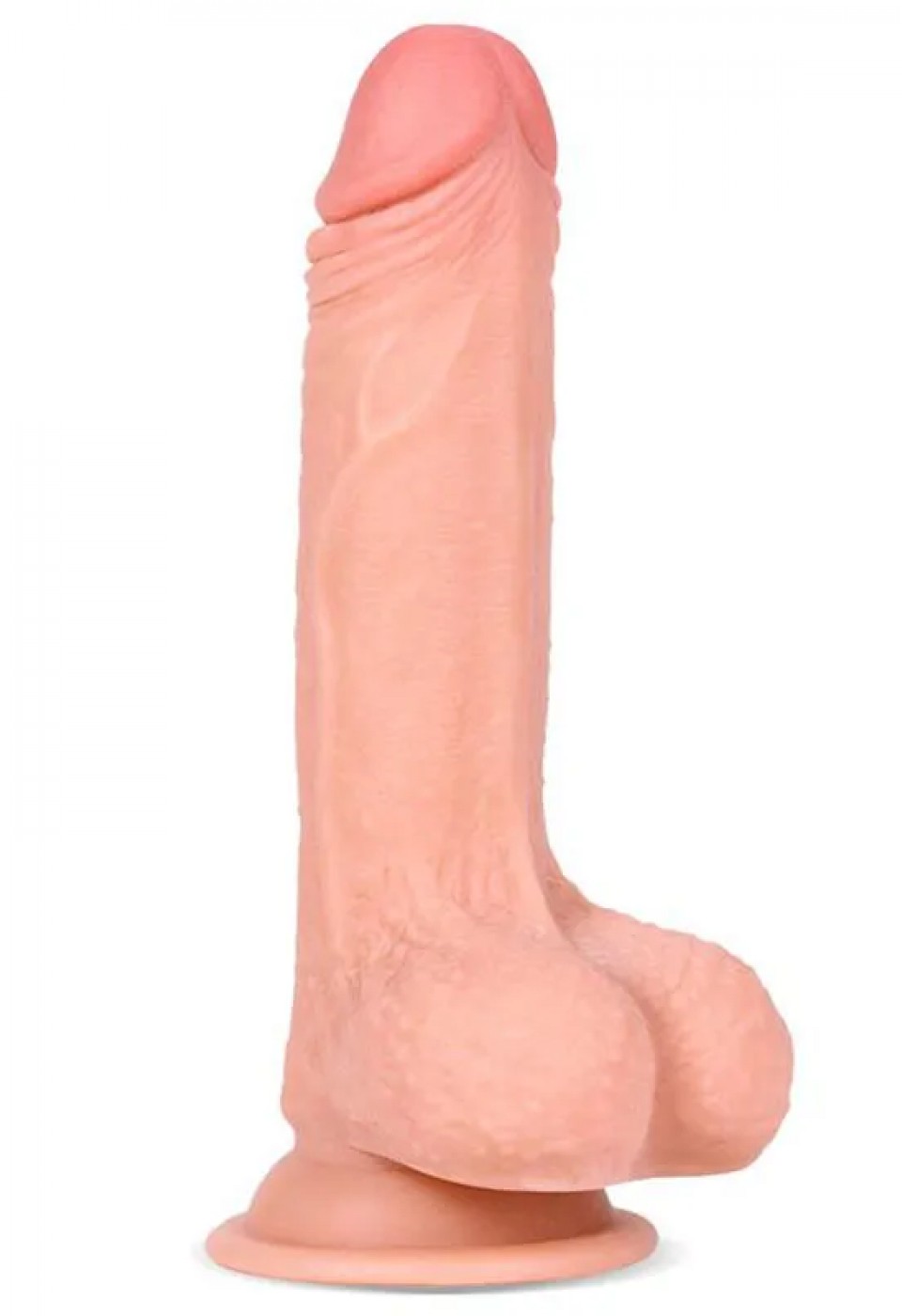 7" Dual Layer Oynar Derili Realistik Penis 18 cm