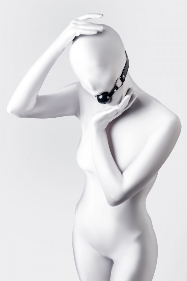 Anonymo BDSM Ağız Topu #0304, TPR, siyah, 64 cm