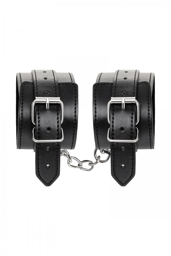 Anonymo BDSM Ayak Kelepçe #0153, PU deri, siyah, 26,5 cm
