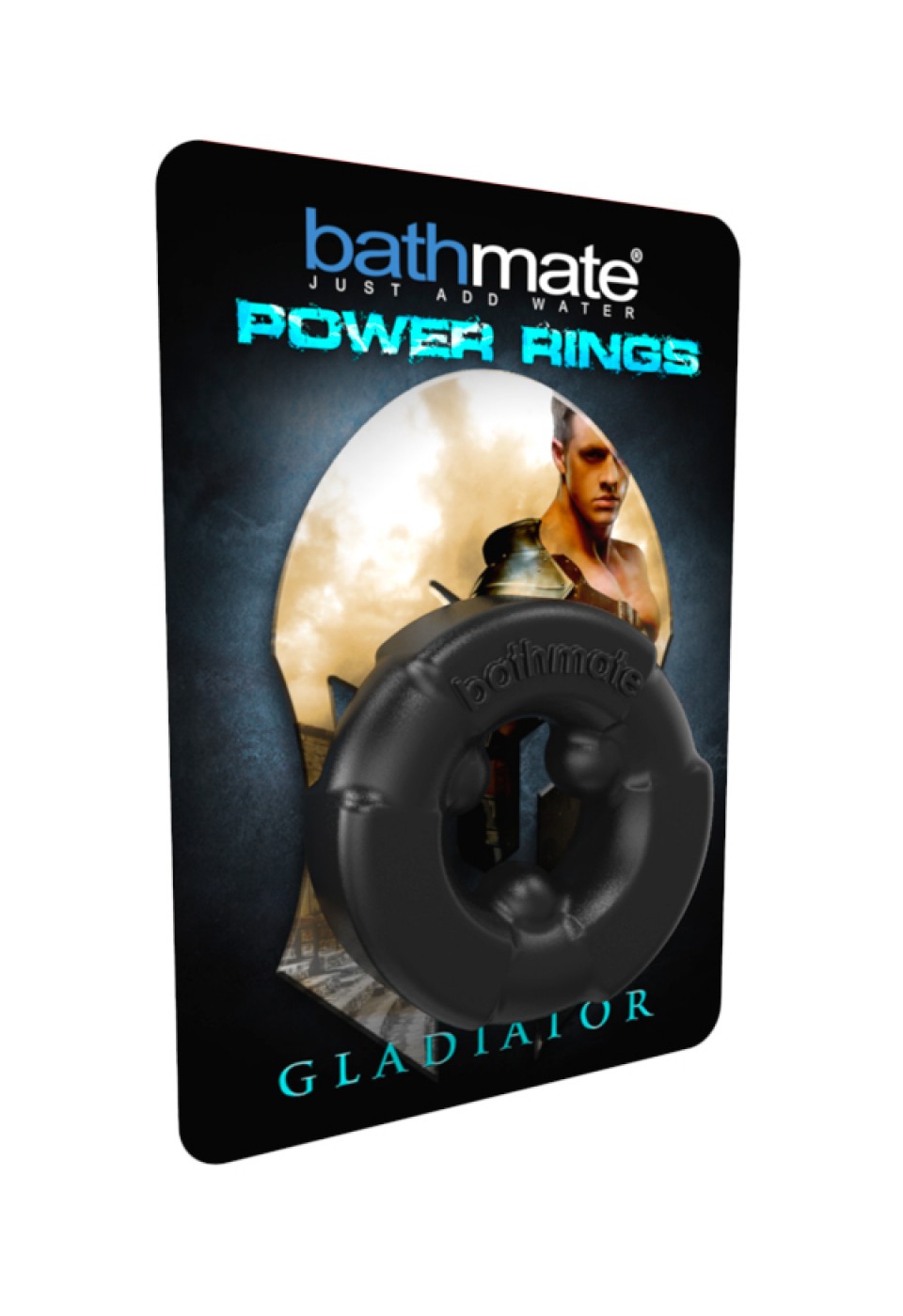 Bathmate Gladiator penis Montaj halkası, elastomex, siyah, Ø 4,5 cm