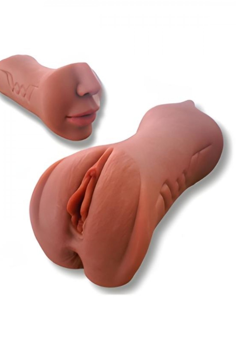 3 Girişli Vajina Anal Oral Mastürbatör
