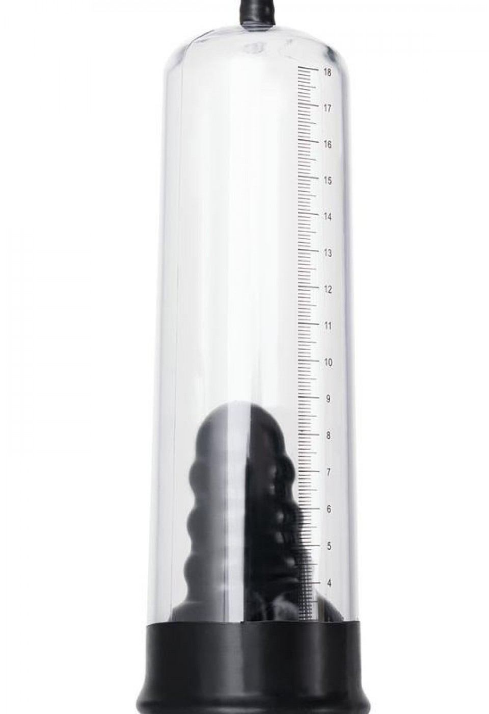3 halkalı Penis Pompası PVC Şeffaf 20,5 cm