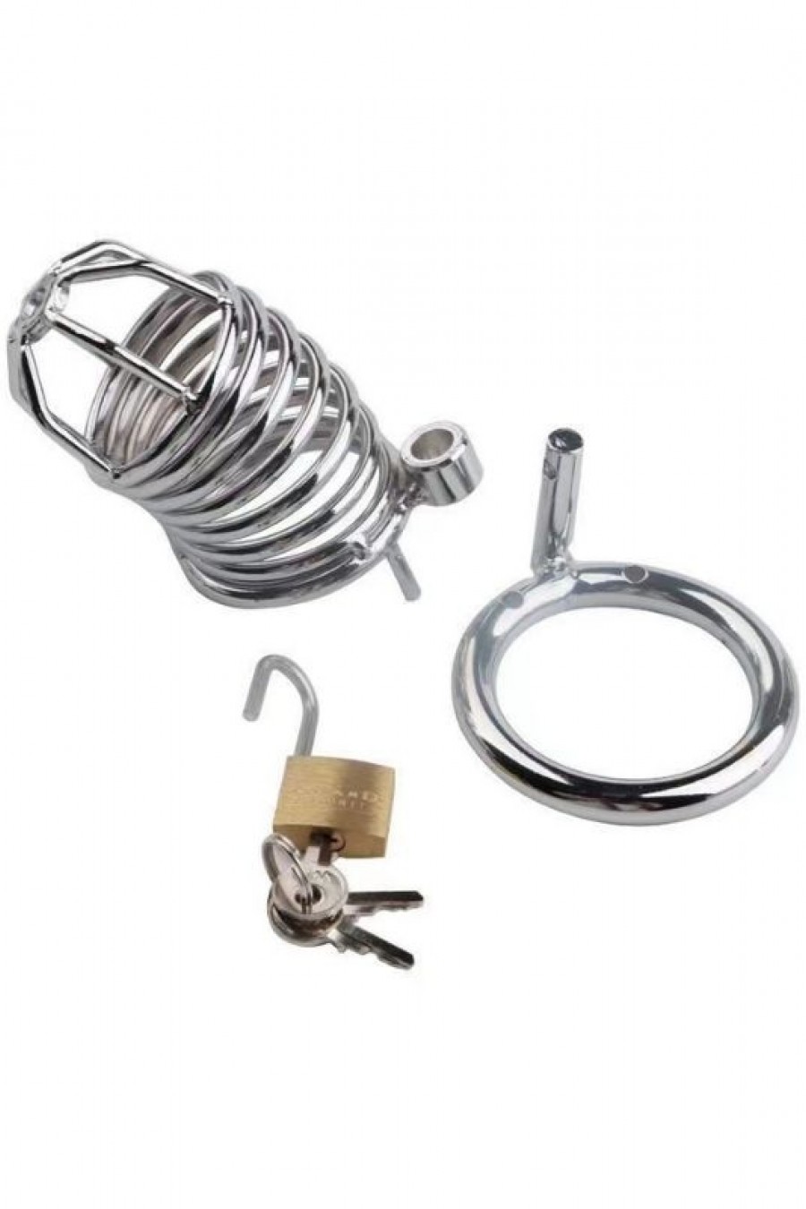 BDSM Paslanmaz Çelik Penis Kafesi ModelNo3