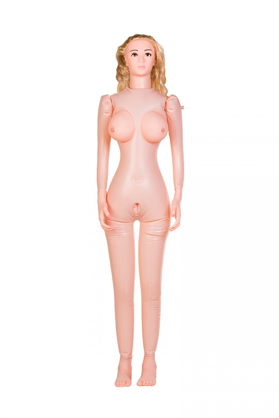 Dolls-X  Arianna Gerçekçi Kafa Şişme Bebek, iki delikli , sarışın