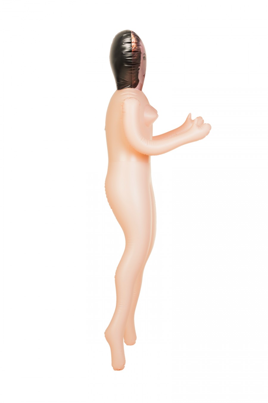 Dolls-X Jennifer şişme bebek, kahverengi saçlı, iki delikli, 160 cm