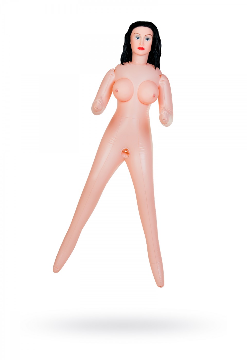Dolls-X Kaylee Gerçekçi Kafalı  Şişme Bebek, esmer, siber vajina – anüs