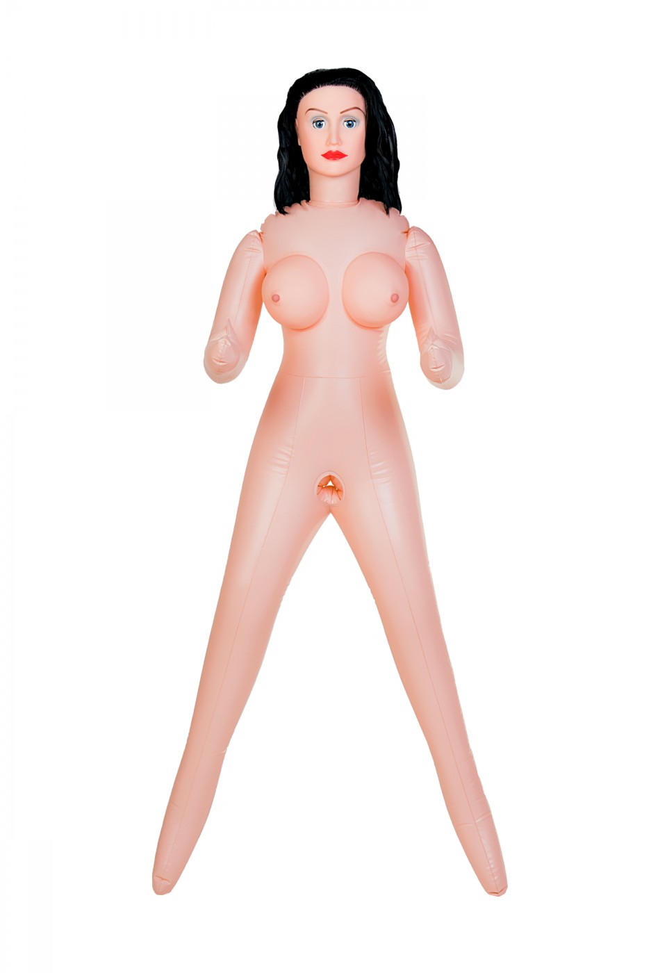 Dolls-X Kaylee Gerçekçi Kafalı  Şişme Bebek, esmer, siber vajina – anüs