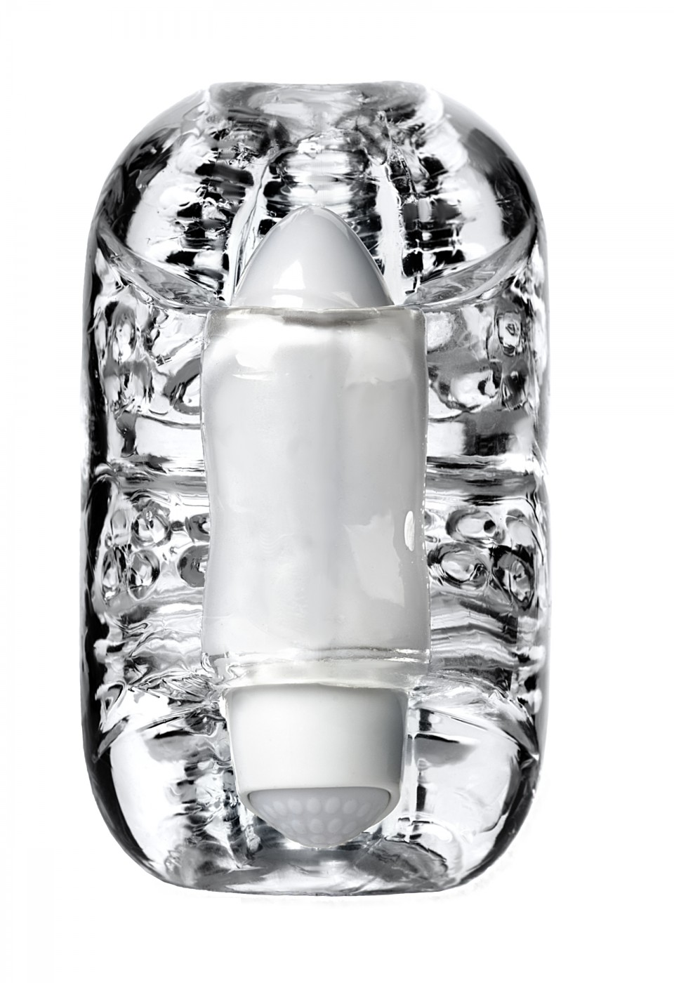Lingam Masturbator, Khani, TPE, Şeffaf, 9 cm