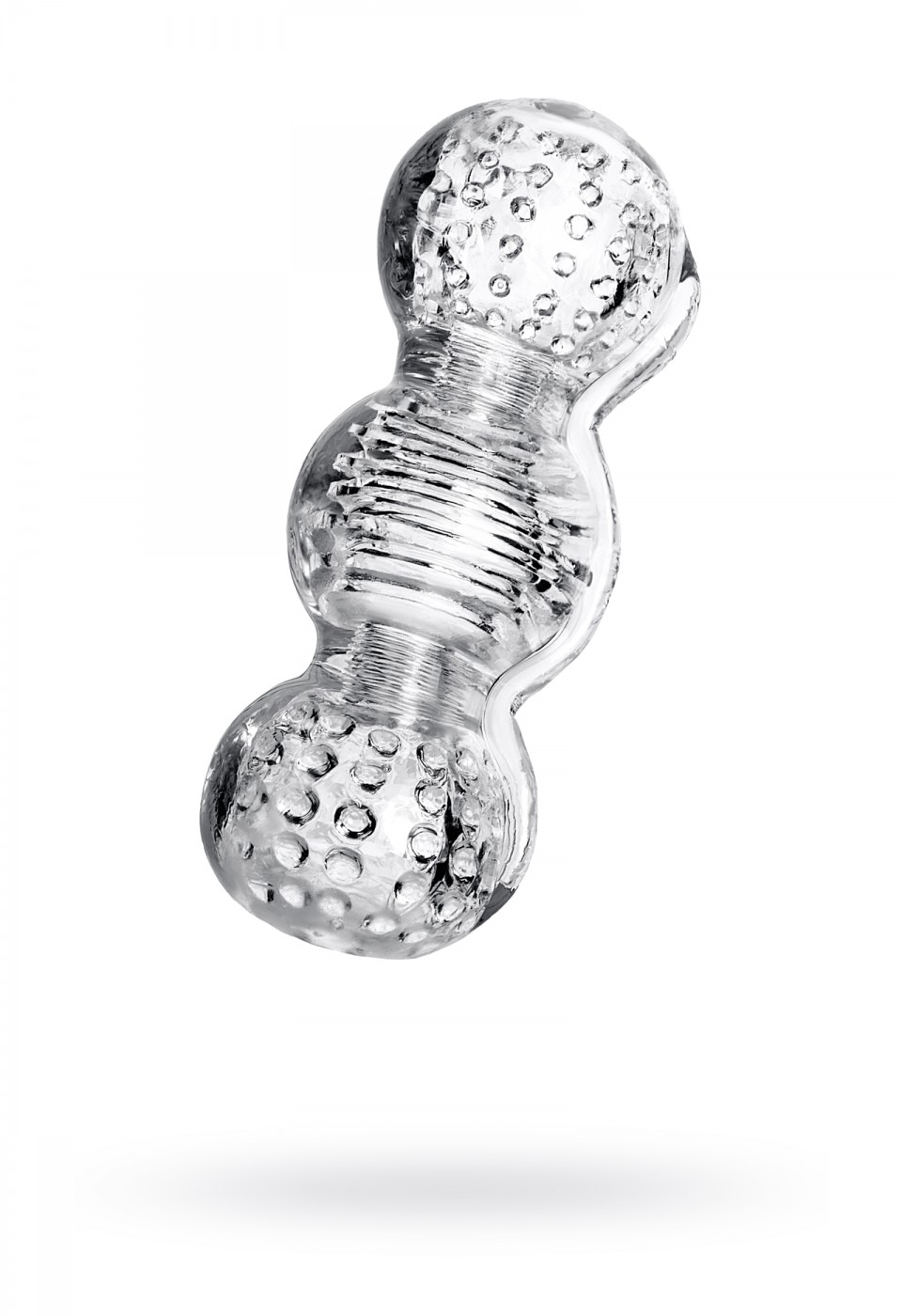 Lingam Masturbator Rashmi, TPE, Şeffaf, 15,5 cm
