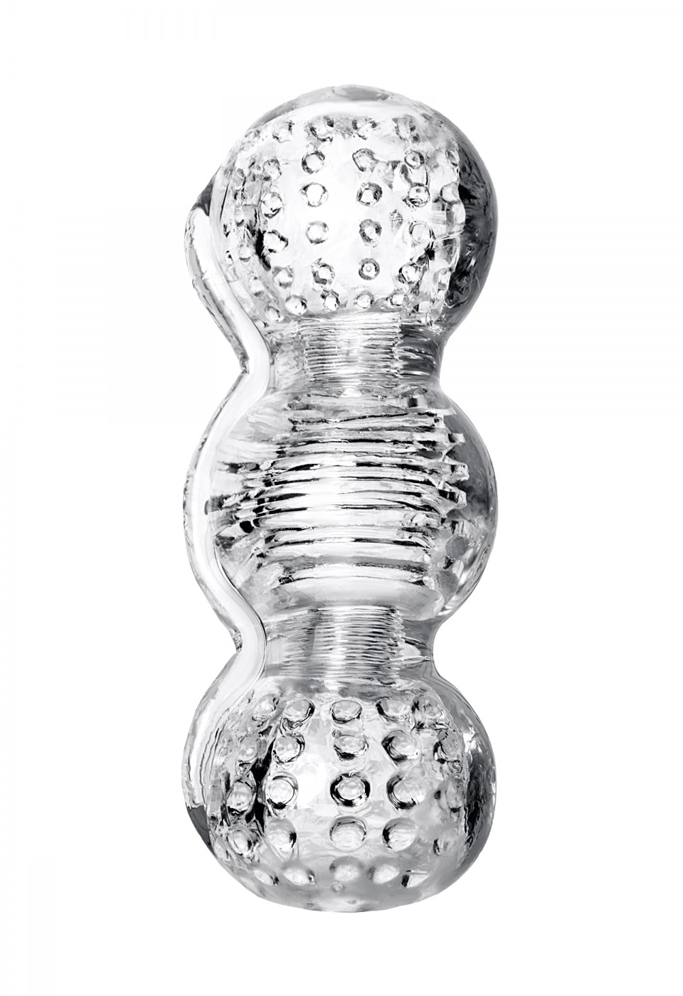 Lingam Masturbator Rashmi, TPE, Şeffaf, 15,5 cm