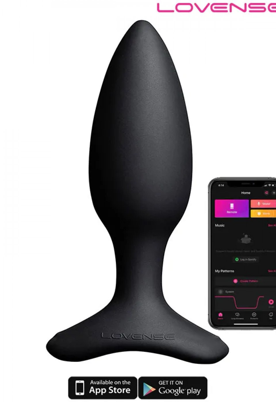 Lovense HUSH 2 Anal Plug 1.5" App Controlled