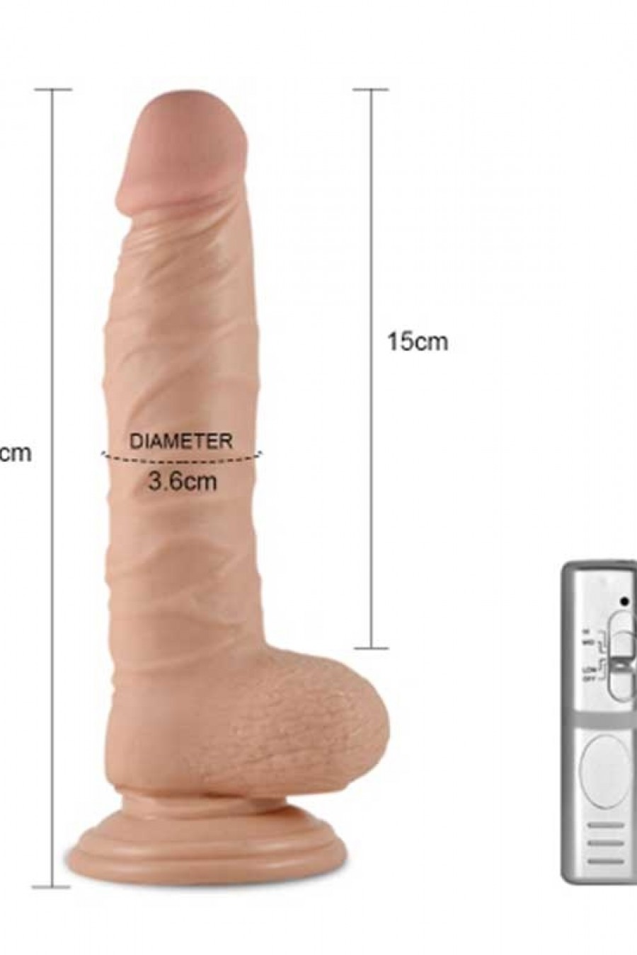 LoveToy Titreşimli Penis 21 cm