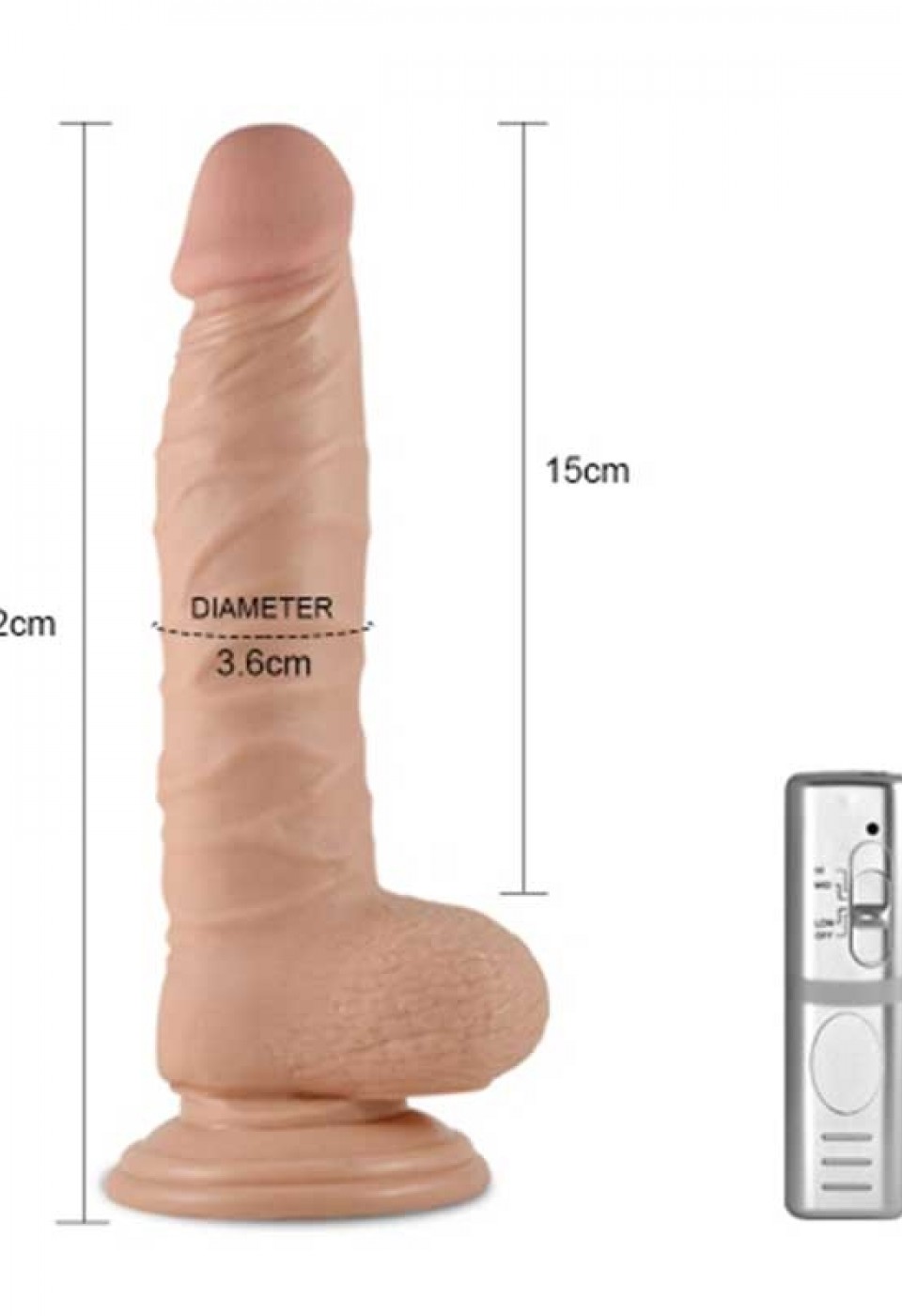 LoveToy Titreşimli Penis 21 cm