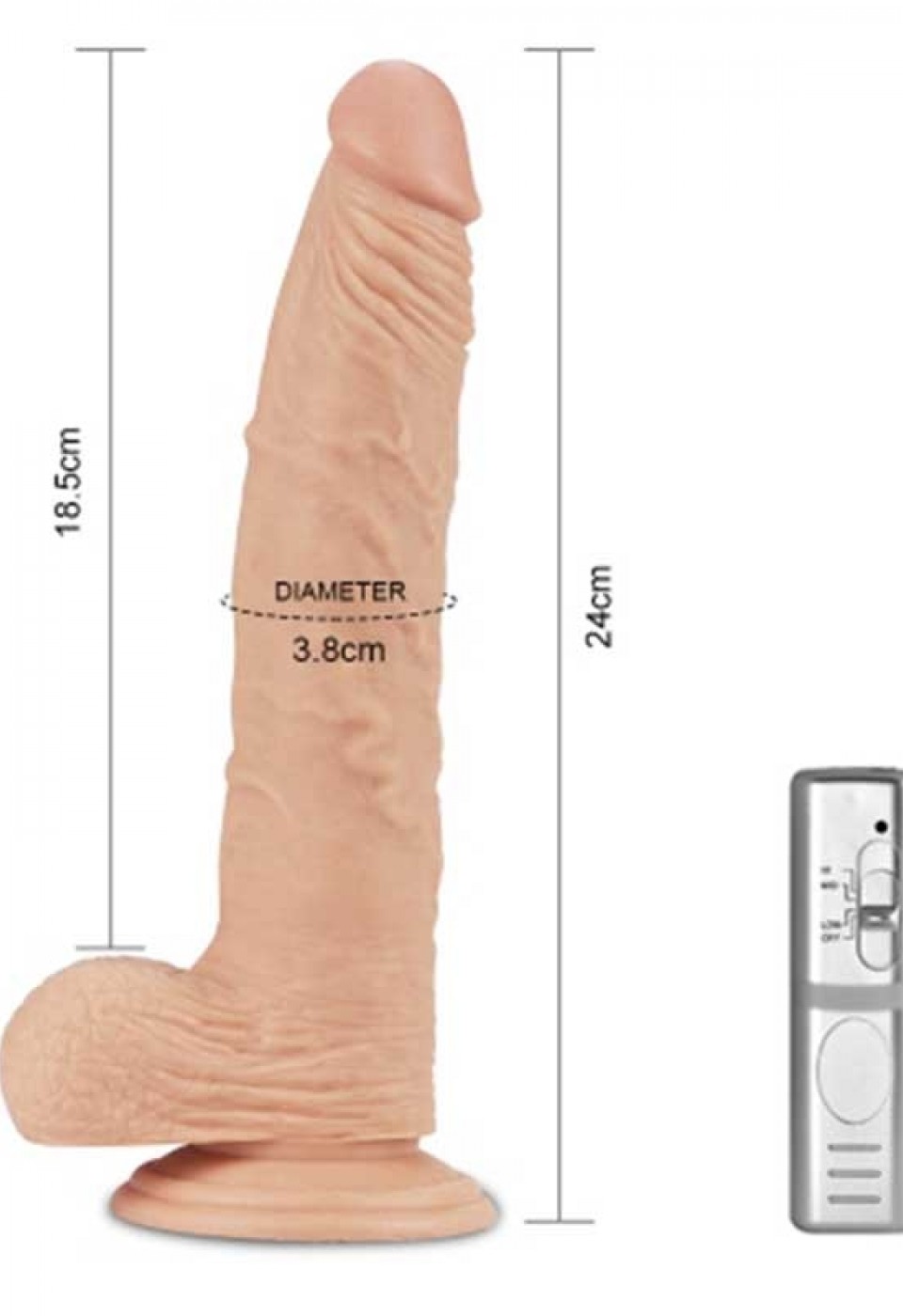 LoveToy Titreşimli Penis 24 cm