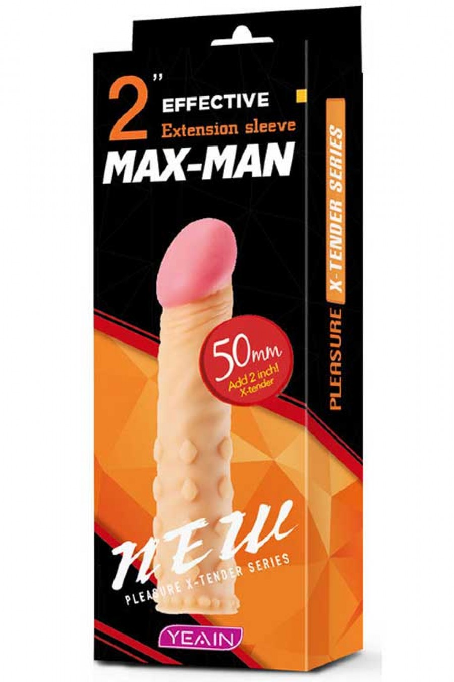 Max Man 50mm Dolgulu Penis Kılıfı YN0049