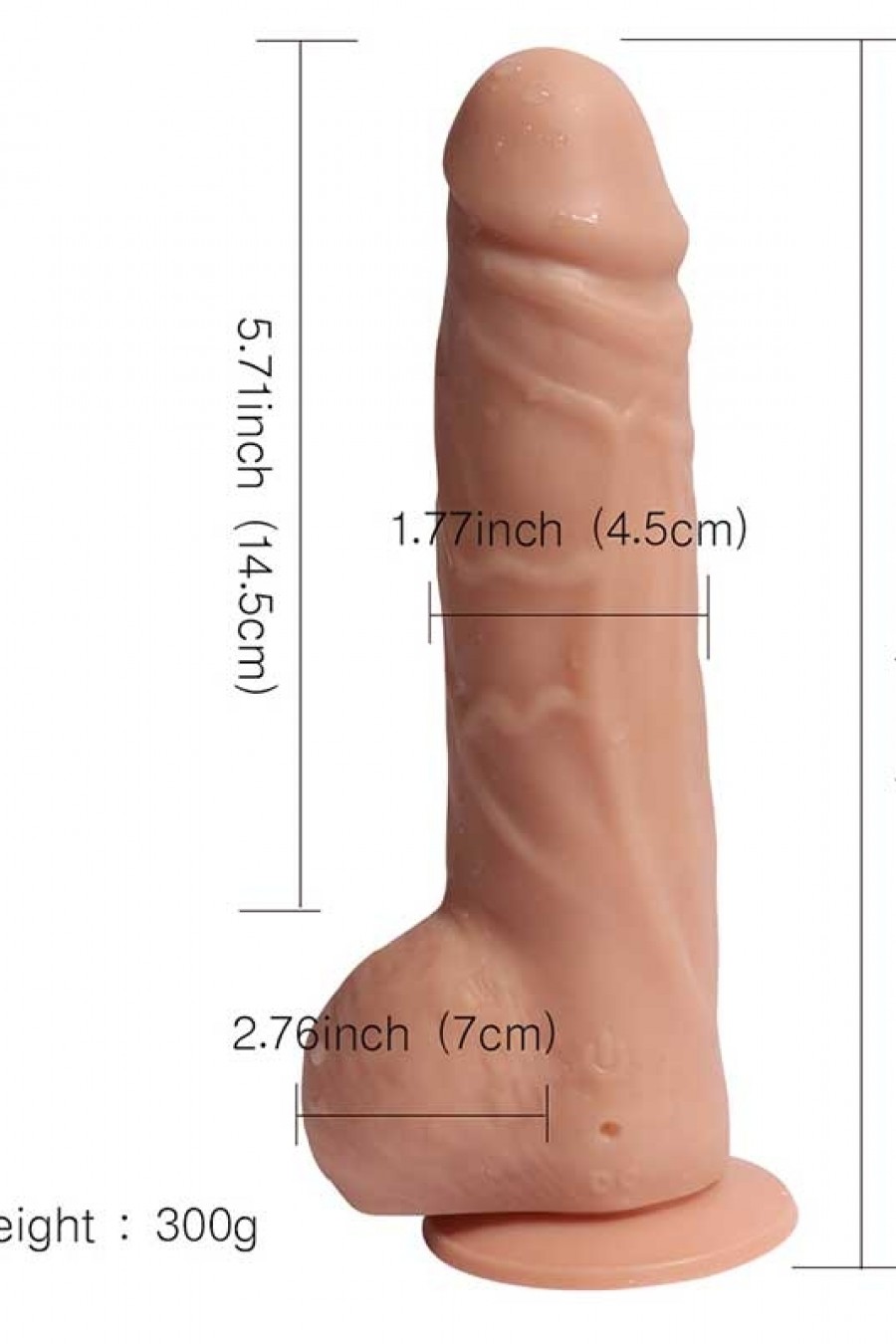 Şarjlı Uzaktan Kumandalı Titreşimli Realistik Dildo 19 cm
