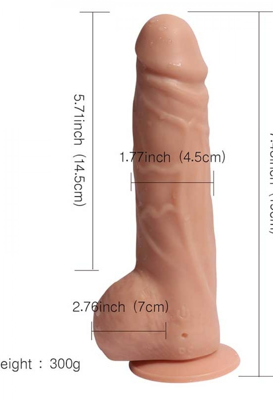 Şarjlı Uzaktan Kumandalı Titreşimli Realistik Dildo 19 cm