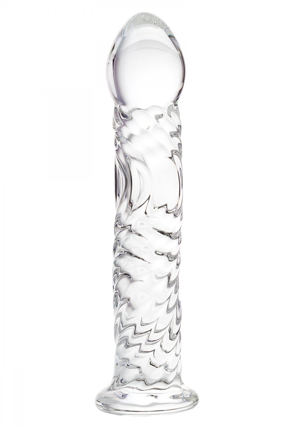 Sexus Glass Cam Dildo, Şeffaf,16,5 cm