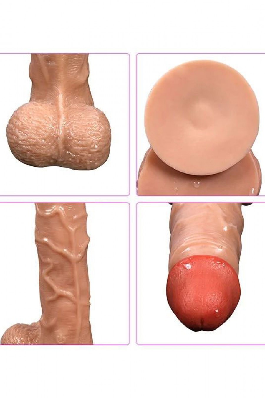 Shequ Bronte Şarjlı Döner Başlı Realistik Dildo Uzaktan Kumandalı 20.5 cm