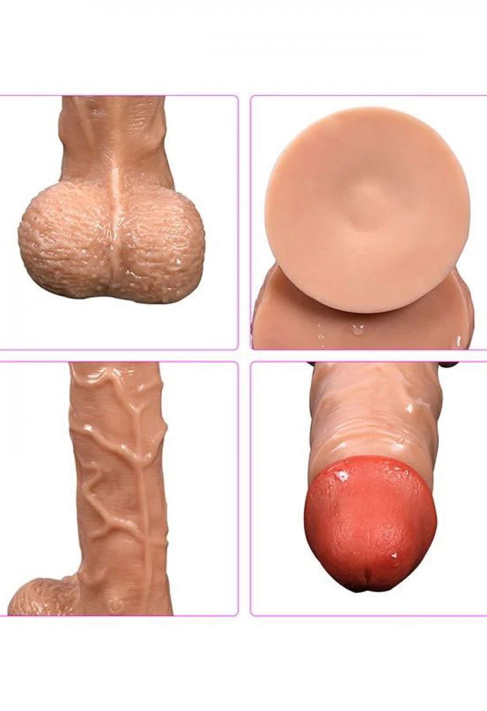 Shequ Bronte Şarjlı Döner Başlı Realistik Dildo Uzaktan Kumandalı 20.5 cm
