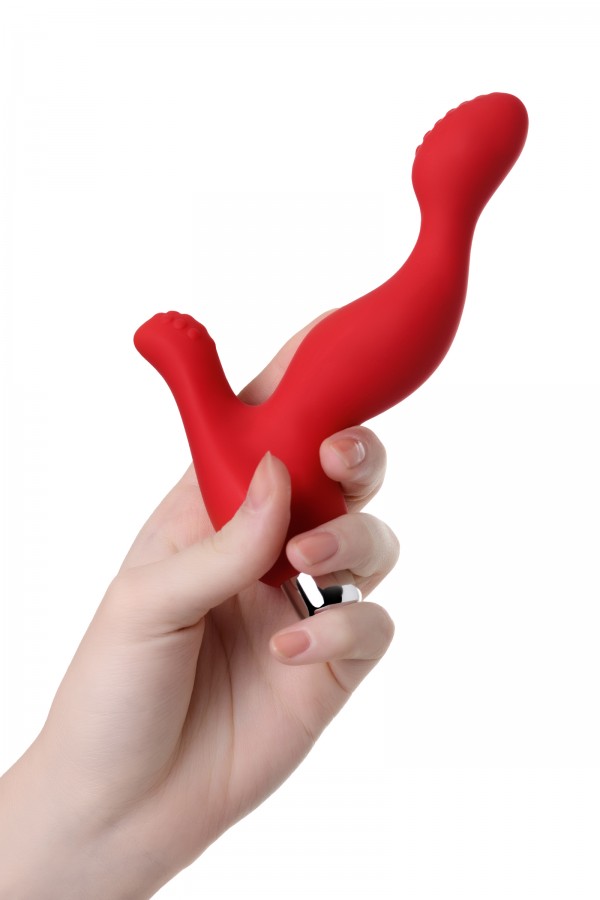 Proman prostat stimülatörü, silikon, kırmızı, 12,5 cm